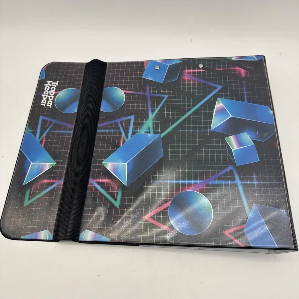 Mead Trapper Keeper 3 Ring Binder Geometric Shapes Design VTG Retro Style 2021